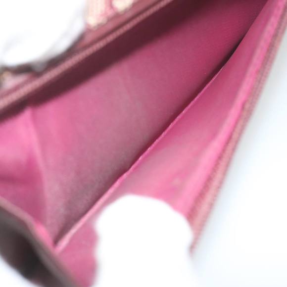Christian Dior Trotter Canvas Saddle Wallet Red Auth ai709 - Picture 11 of 16